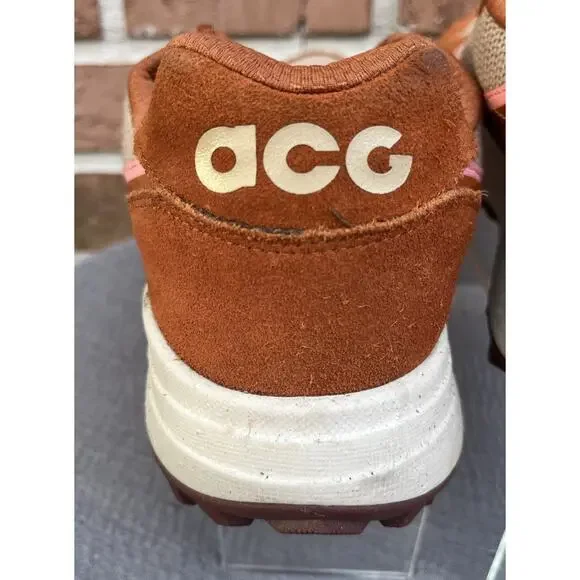 Men's Nike ACG Lowcate Dark Russet Trail Athletic Sneaker Size 14